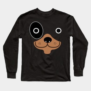 Dog Face Long Sleeve T-Shirt